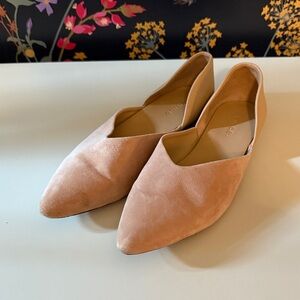 Vince Tan Suede Flats, Size 7.5